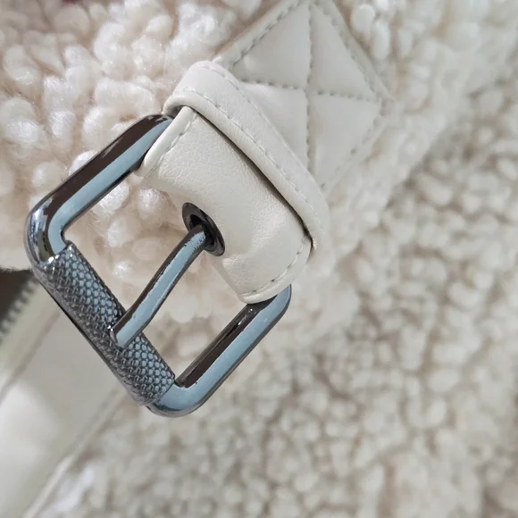 Banana Republic Women's Petite Sherpa Bomber Jacket Size M - Picture 7 of 14